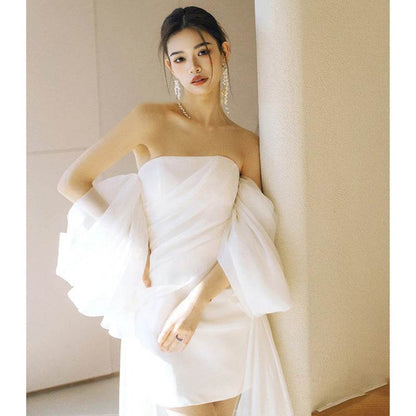 Small Light Fairy Wedding Dress - Backless & Sleeveless Elegance 2025 - Buy Center