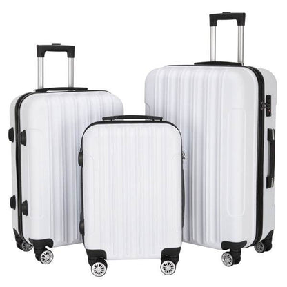 Vertical Pattern 3-in-1 Trolley Case - Durable, Large Capacity Luggage - Buy Center