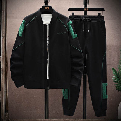 Spring Autumn Embroidered Baseball Sports Set - Stylish Jacket & Pants - Buy Center