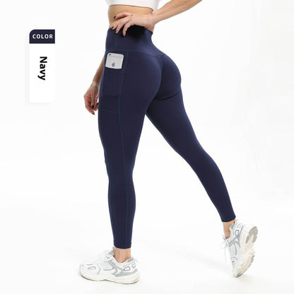Women's High Waist Yoga Pants - Slim Fit, Pockets for Workouts 2025 - Buy Center
