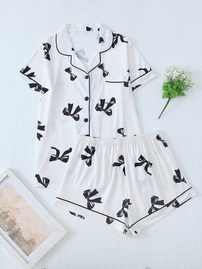 Stylish European & American Bow Print Set - Comfortable Fashion 2025 - Buy Center