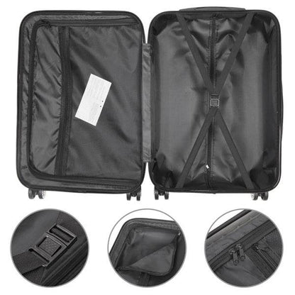 Vertical Pattern 3-in-1 Trolley Case - Durable, Large Capacity Luggage - Buy Center