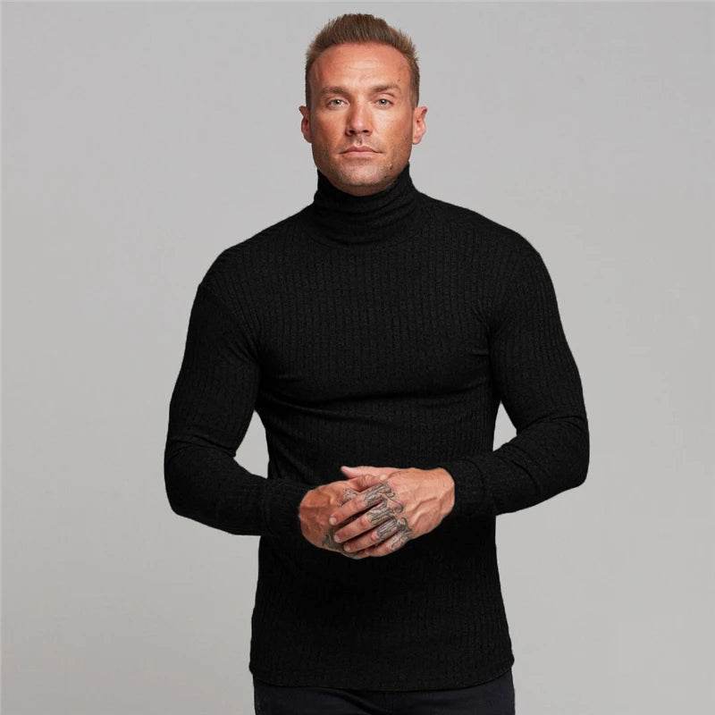 Winter Fashion Warm Hooded Sweaters Men Turtleneck Mens Sweaters Slim Fit Pullover Men Classic Sweter Man Knitwear Pull Homme - Buy Center