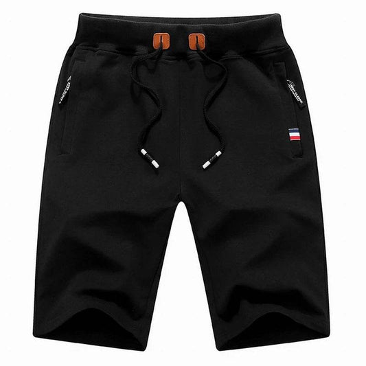 FAVOCENT Men's Casual Cotton Shorts - Solid Drawstring Beach Wear - Buy Center
