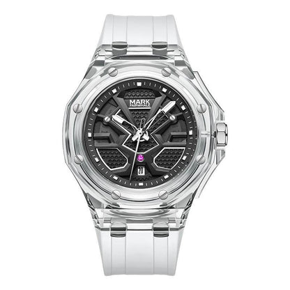 Buy Center Luminous Waterproof Quartz Watch - Stylish Acrylic & Silicone - Buy Center