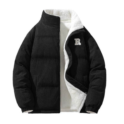 Men's Faux Cashmere Coat - Double-Sided Stand Collar for Stylish Warmth - Buy Center