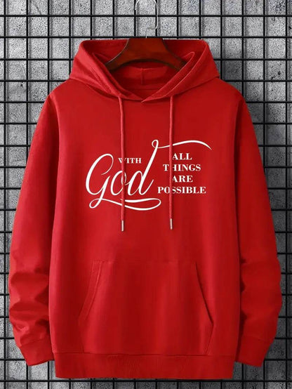 Buycenter Velvet Fall Winter Hoodie - Stylish Printed Pullover for Men - Buy Center