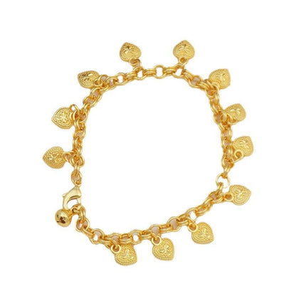 Buy Center Elegant Heart-Shaped Bracelet Set - 12 Stylish Women's Accessories - Buy Center