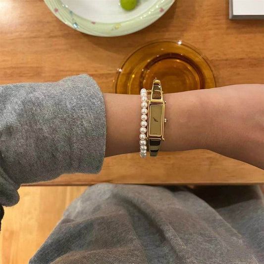 Elegant Women's High-Looking Art Watch - Stylish Rectangle Design 2025 - Buy Center