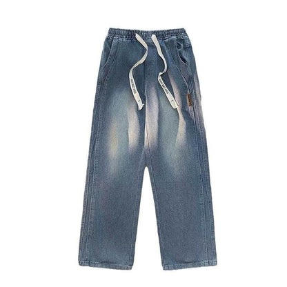 High-Looking Loose Wide-Leg Men's Jeans - Comfortable Casual Style - Buy Center