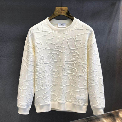 Buycenter Men's Autumn Round Neck Sweater - Slim Fit Cotton Styles - Buy Center