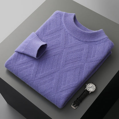 Suéter de lana para hombre de Buycenter: cuello alto, informal, para invierno