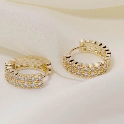 French Retro Gold Hot Earrings - Elegant Geometric Design for Women - Buy Center