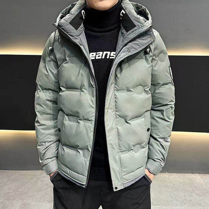 Warm Duck Down Youth Coat - Stylish Polyester Trench for Teens, Sizes L-5XL - Buy Center
