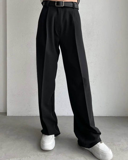 Anicenice Women's Loose Fit Straight Leg Pants - Casual Spring Style - Buy Center