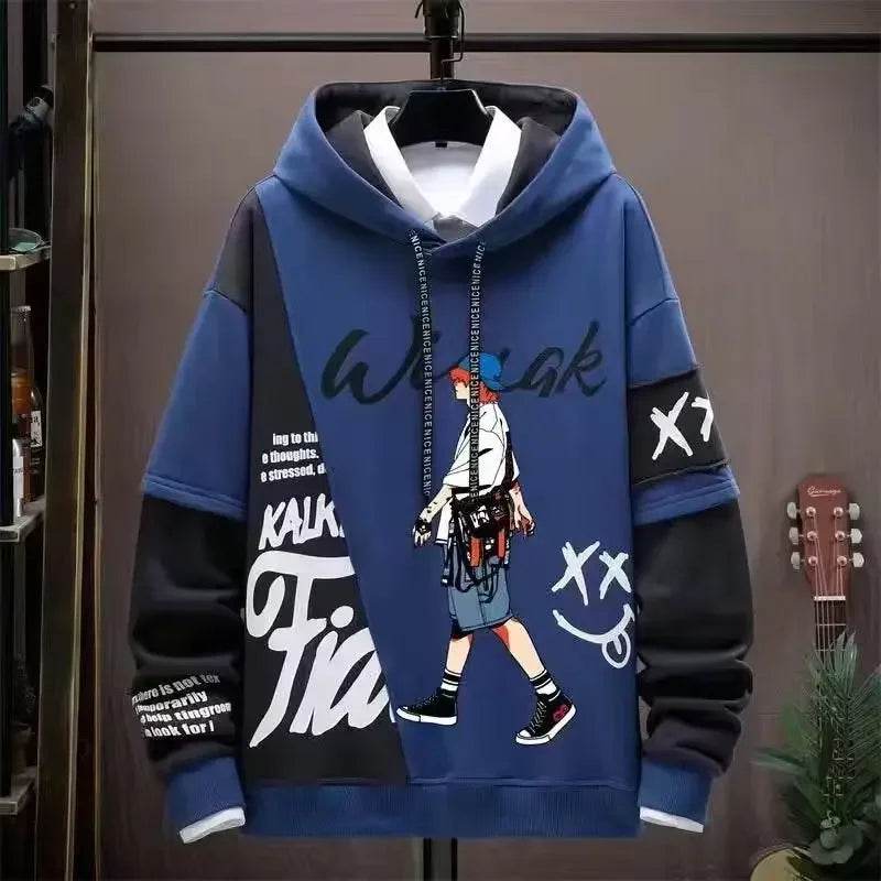 2024 Men's Graphic Hoodie - Casual Hip Hop Autumn Sweatshirt - Buy Center