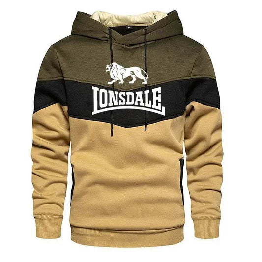 2025 Men's Patchwork Hoodie - Casual Fleece Thermal Sportswear - Buy Center