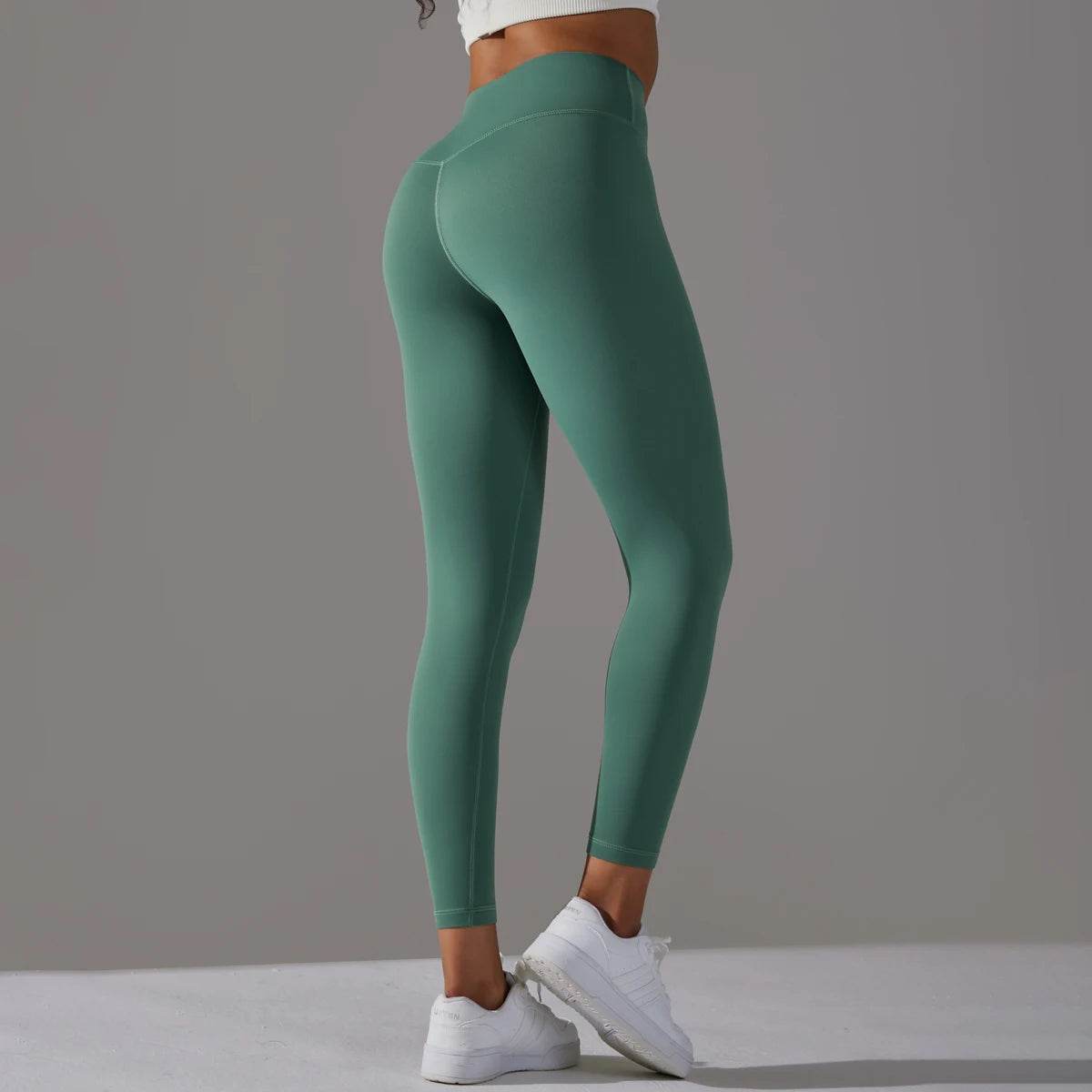 Hamidou Women's High Waist Yoga Leggings - Breathable & Stylish Gym Wear - Buy Center