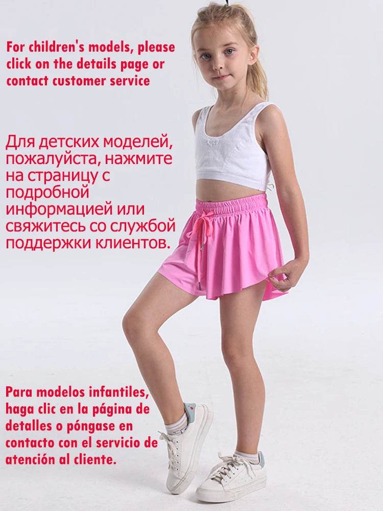INLUMINE Women's 2-in-1 Flowing Sports Shorts - Butterfly Design - Buy Center