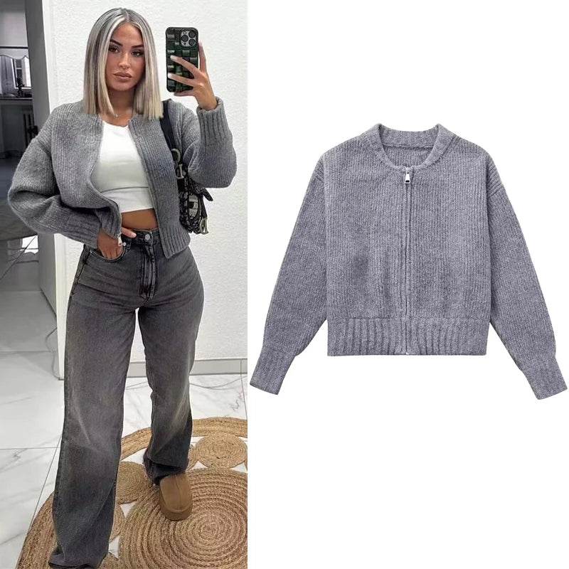 TRAF Women's Cardigan - Casual Knit Outerwear for Autumn/Winter 2024 - Buy Center