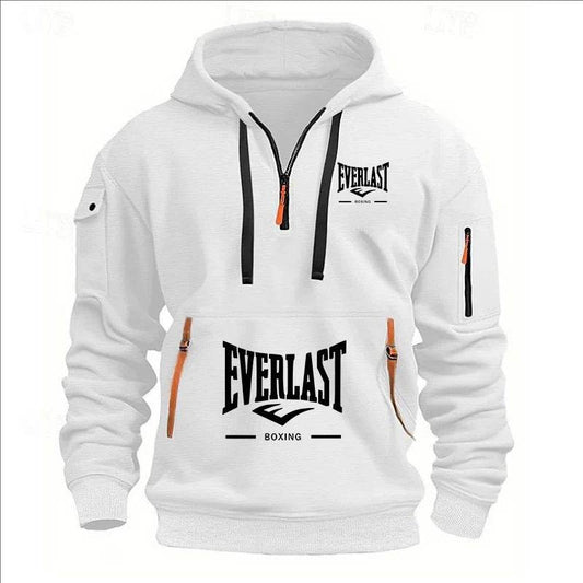 Stylish Men's Printed Hoodie - Multi-Zipper Design for Casual Comfort - Buy Center