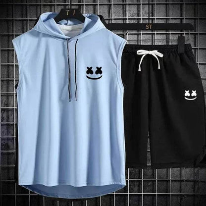 Summer Men's Two-Piece Casual Set - T-Shirt & Shorts Sports Suit - Buy Center