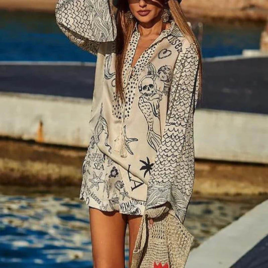 ELSVIO Women's Bohemian Two Piece Set - Casual Printed Summer Outfit - Buy Center