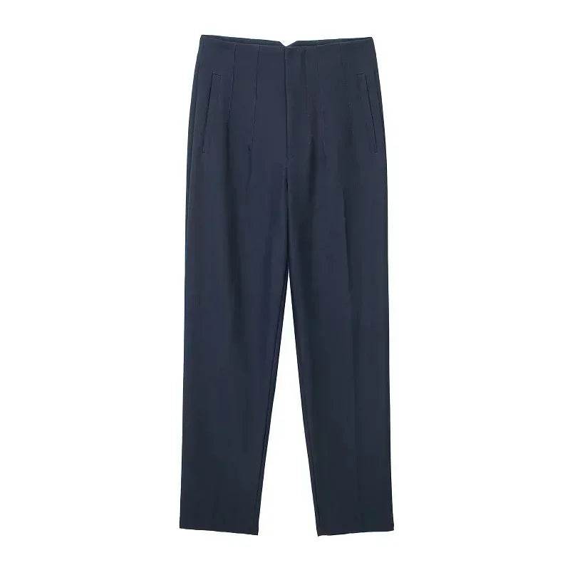 TRAF High Waist Women's Trousers - Office Wear & Casual Style - Buy Center
