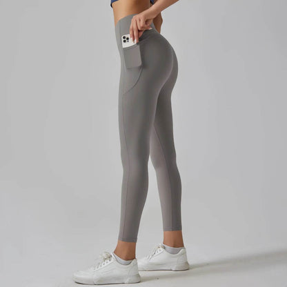 Hamidou Women's High Waist Leggings with Pockets - Yoga & Gym - Buy Center