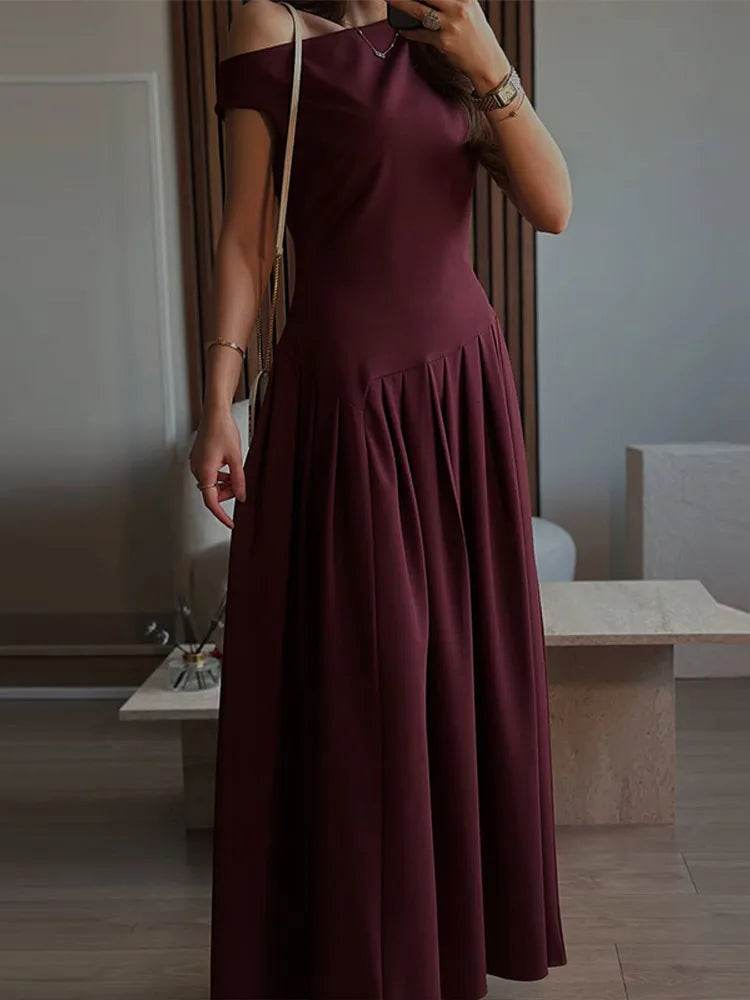 Elegant A-Line Sleeveless Dress for Women - Spring/Summer Style - Buy Center