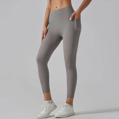 Hamidou Women's High Waist Leggings with Pockets - Yoga & Gym - Buy Center