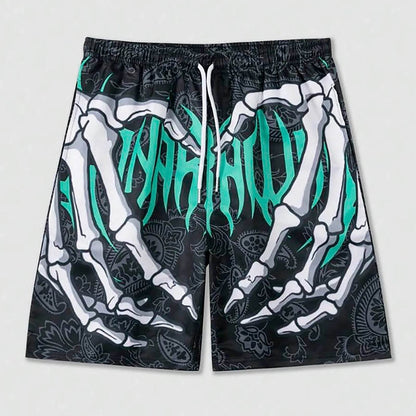 Men’s Elastic Waist Jogging Shorts - 3D Print Beach Board Shorts - Buy Center