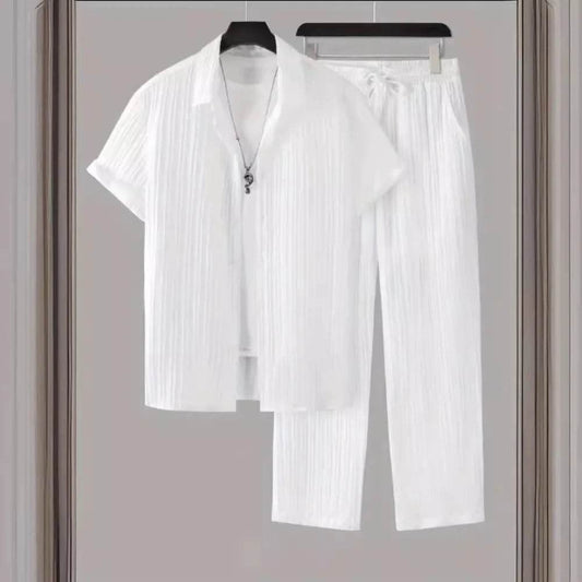 Ayrbao Men's Summer Suit - Casual Thin Knit Sweatsuit Set - Buy Center