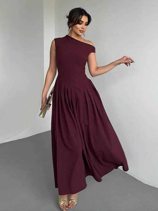 Elegant A-Line Sleeveless Dress for Women - Spring/Summer Style - Buy Center