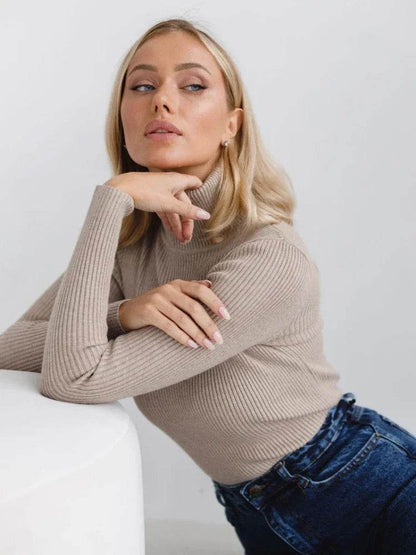 Gadinus Women's Turtleneck Sweater - Casual Autumn Pullover - Buy Center