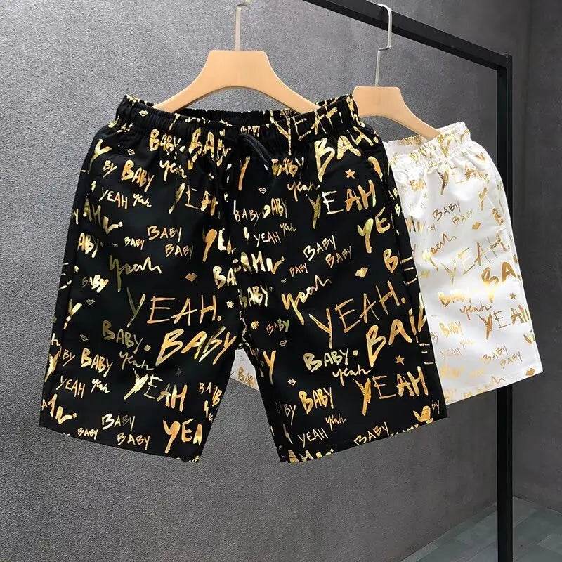 Men's Korean Casual Shorts - High-Quality Sports Pants with Drawstring - Buy Center