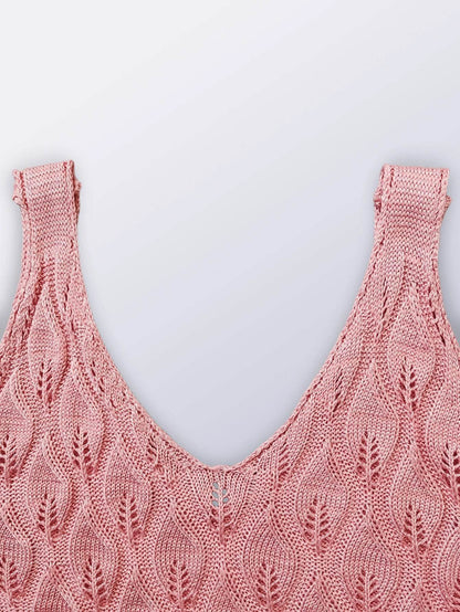 LUSMAY Women’s Casual V-Neck Hollow Out Knitted Vest - Summer Style - Buy Center