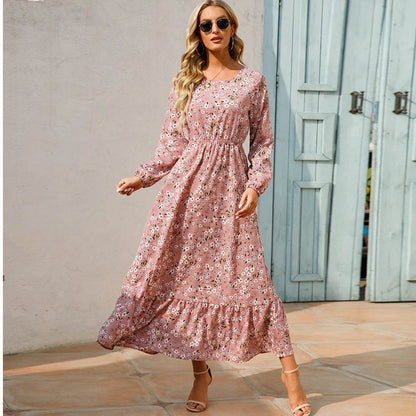 XIBUSANA Bohemian Chiffon Maxi Dress - Floral Print for Women - Buy Center