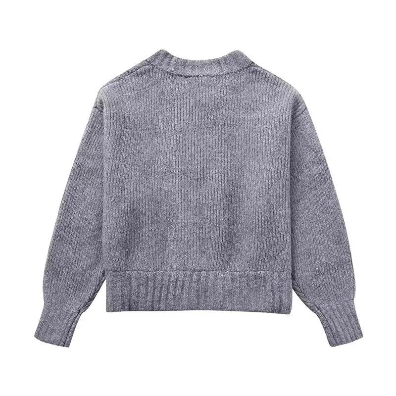 TRAF Women's Cardigan - Casual Knit Outerwear for Autumn/Winter 2024 - Buy Center