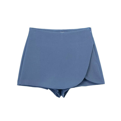 Women's High Waist Mini Skort - Stylish Brown & Pink Casual Wear - Buy Center