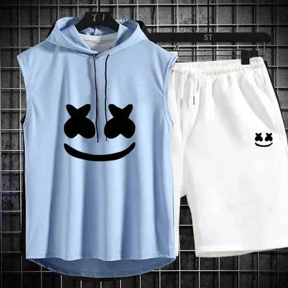 Summer Men's Two-Piece Casual Set - T-Shirt & Shorts Sports Suit - Buy Center