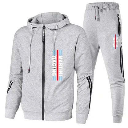 Men's Martini Racing Suit Set - Fashion Casual Sweater & Pants - Buy Center