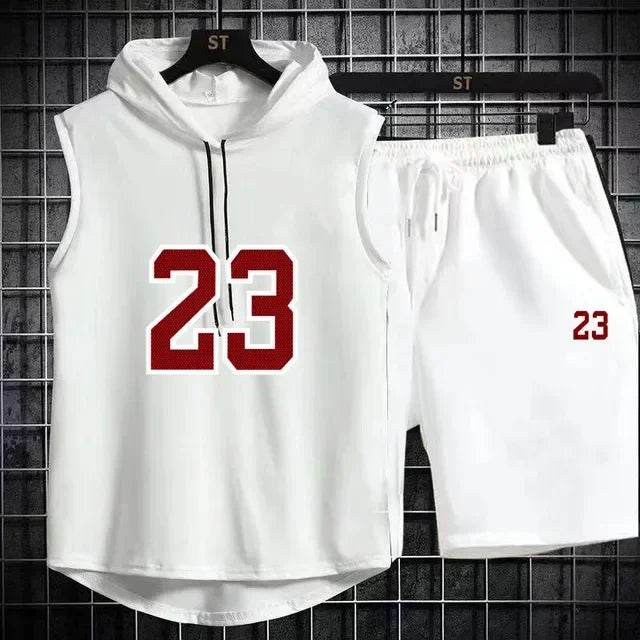Men's Summer Casual Two Piece Set - T-Shirt & Shorts Twin Suit - Buy Center
