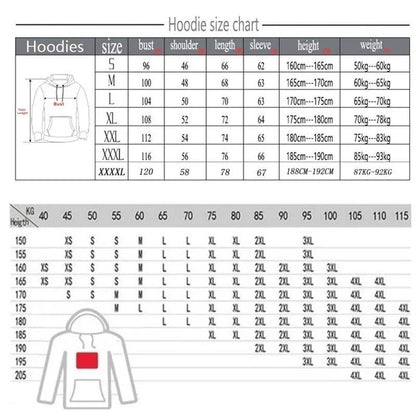 Casual Men's Mountain Printed Hoodies - Spring Autumn Long Sleeve - Buy Center