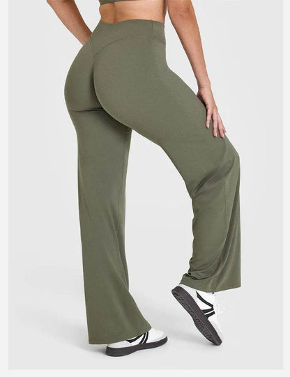 Women's High-Elastic Yoga Pants - Breathable Tummy Control, Straight Leg - Buy Center
