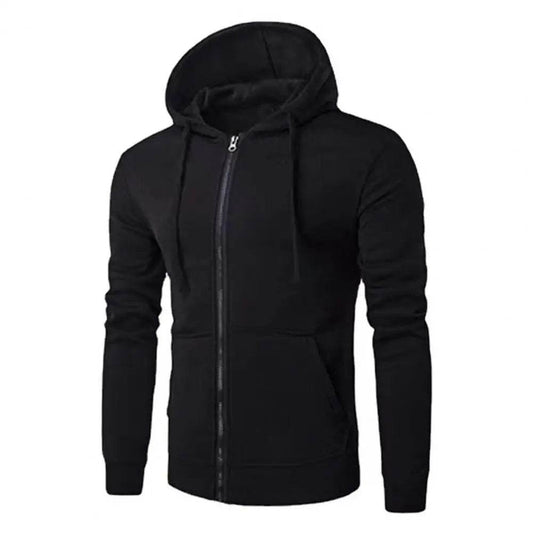 Men's Autumn Zip-Up Hoodie - Slim Fit Long Sleeve Jacket - Buy Center