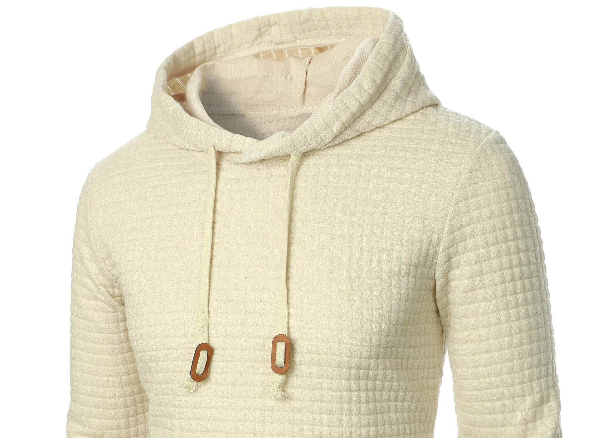 Men's Jacquard Plaid Hoodie - Warm Casual Long Sleeve Sweatshirt - Buy Center
