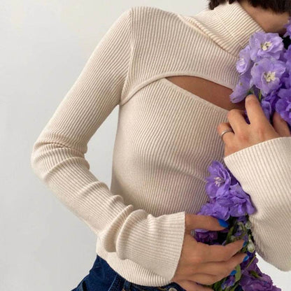 Casual Long Sleeve Turtleneck Sweater for Women - Autumn/Winter Fashion - Buy Center