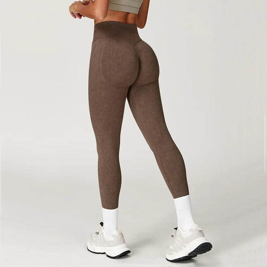 Women's High Waist Scrunch Bum Leggings - Seamless Yoga Pants - Buy Center