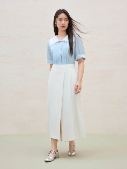 DUSHU Plus Size Women's Wide-Leg Culottes - Casual Summer Pants - Buy Center